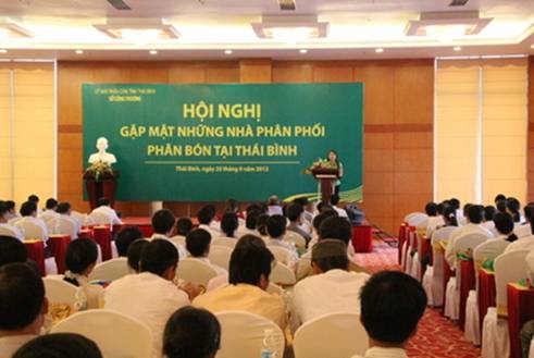 PVFCCo North phối hợp tổ chức hội nghị “Gặp mặt những nhà phân phối phân bón tại Tháo Bình”