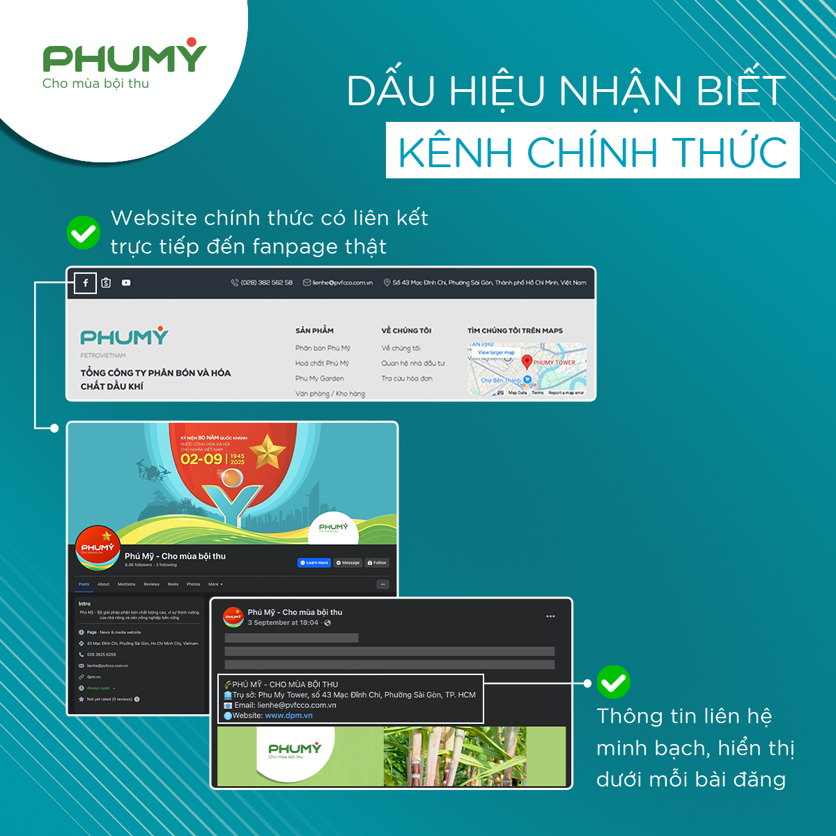 Cảnh báo kênh giả mạo Thương hiệu Phân bón Phú Mỹ