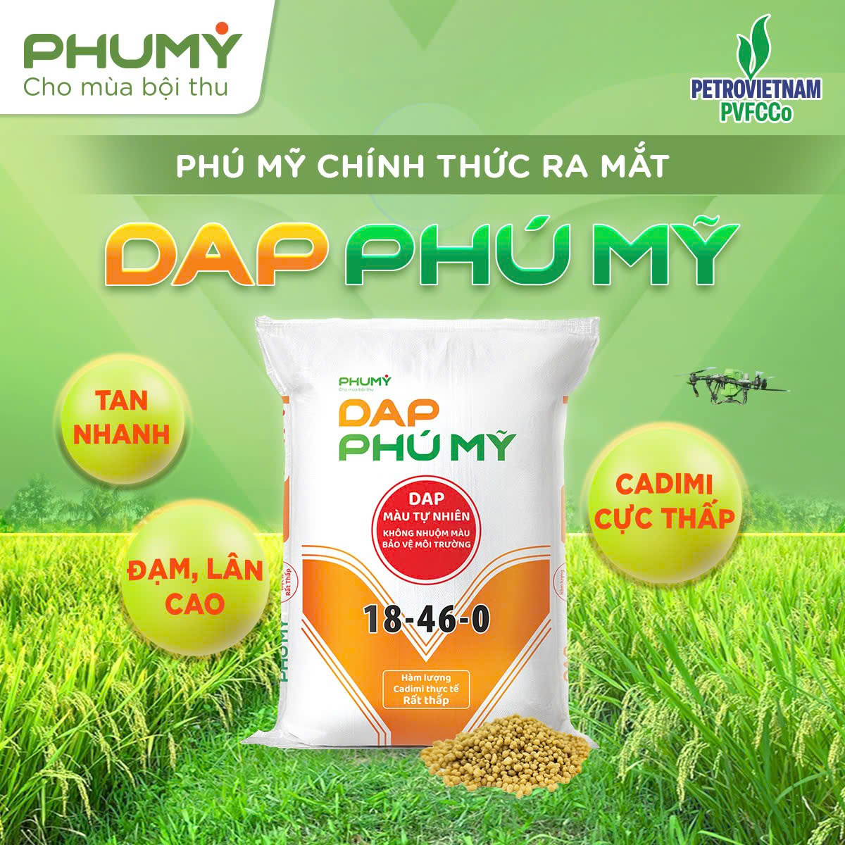 PVFCCo – Phú Mỹ chính thức ra mắt DAP Phú Mỹ, mở rộng danh mục sản phẩm và cung ứng nguồn phân bón chất lượng cao cho thị trường
