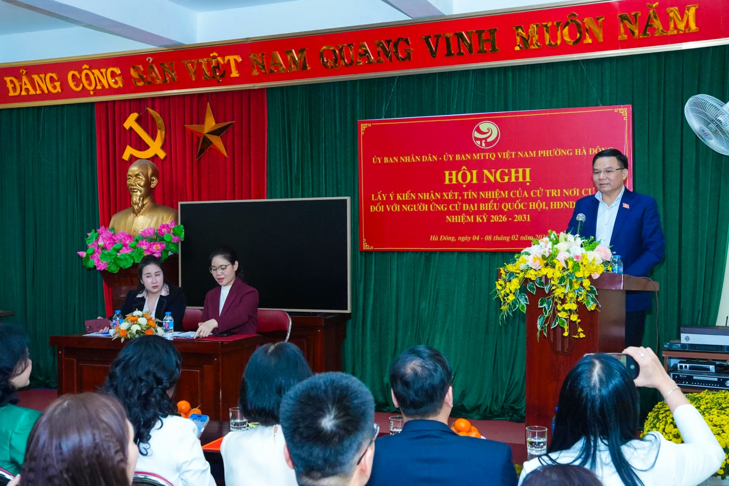 Quyền Bộ trưởng Bộ Công Thương Lê Mạnh Hùng được cử tri nơi cư trú tín nhiệm, giới thiệu ứng cử Đại biểu Quốc hội khóa XVI